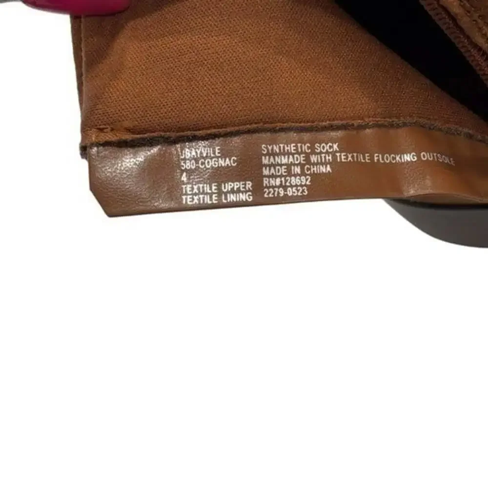 Steve Madden Kids Brown Cognac Faux Suede Buckle Ankle Boots Size 4